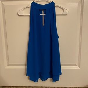 Dressy Blue Tank Top